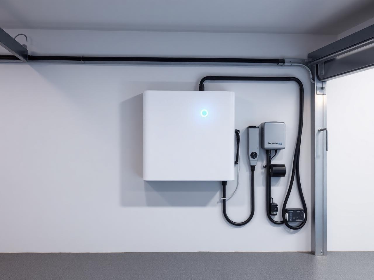 Modern home battery installation